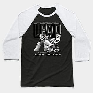 Josh Jacobs Las Vegas Touchdown Leap Baseball T-Shirt